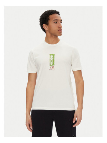 C.P. Company Тишърт 18CMTS310A005431G Бял Regular Fit