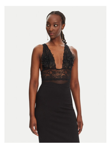 Elisabetta Franchi Боди BO03452E2 110 Черен Regular Fit