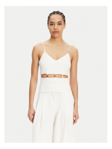 Patrizia Pepe топ 2C1635 A411 Бял Regular Fit