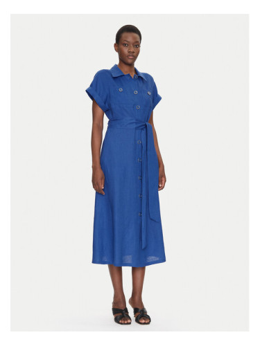 Luisa Spagnoli Рокля тип риза Patrono 542264 Син Regular Fit