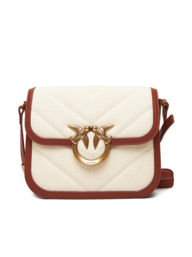 PINKO Дамска чанта Love Box Bag Fl Mini PE 25 PLTT 104297 A2C7 Бежов