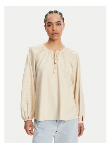 TWINSET Блуза 251LM2QFF Бежов Regular Fit
