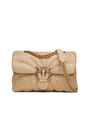 PINKO Дамска чанта Love Puff Classic Cl PE 25 PLTT 100038 A2C8 Бежов