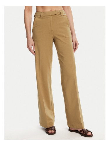 Silvian Heach Текстилни панталони Liovica GPP25421PA Бежов Wide Leg
