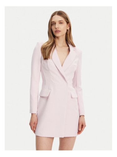 Elisabetta Franchi Коктейлна рокля AB-734-51E2-V600 Розов Regular Fit