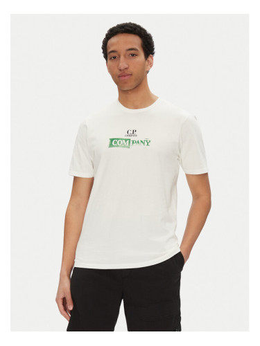 C.P. Company Тишърт 18CMTS307A005431G Бял Regular Fit