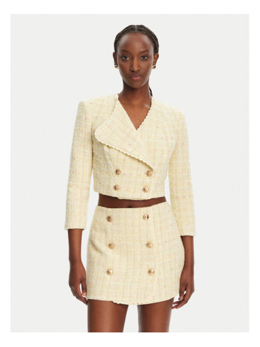 Elisabetta Franchi Сако GI-160-52E2-V600 Жълт Regular Fit