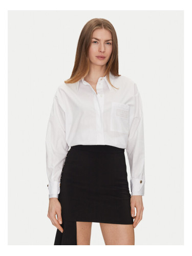 Elisabetta Franchi Риза CA-092-51E2-V380 Бял Regular Fit