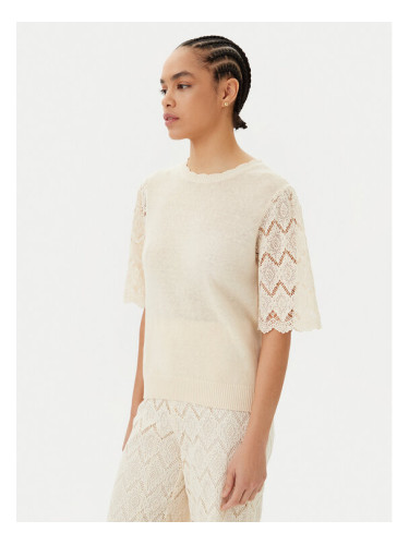 TWINSET Пуловер 251TP3341 Бежов Regular Fit