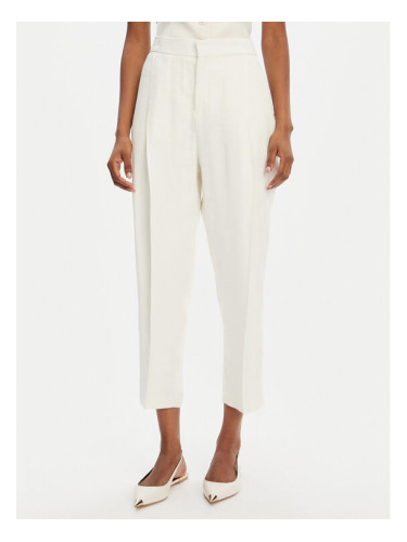 Elisabetta Franchi Текстилни панталони PA-094-52E2-V450 Екрю Regular Fit