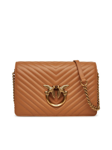 PINKO Дамска чанта Love Click Classic PE 25 PLTT 100063 A0GK Кафяв