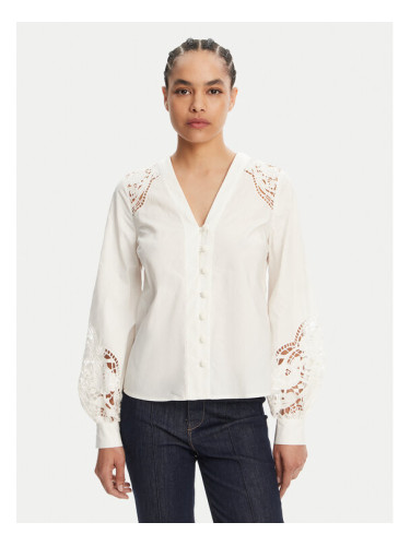 TWINSET Риза 251TT2333 Екрю Regular Fit