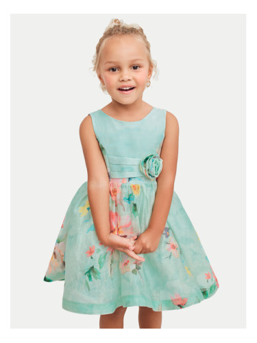 Abel & Lula Елегантна рокля 5053 Зелен Regular Fit