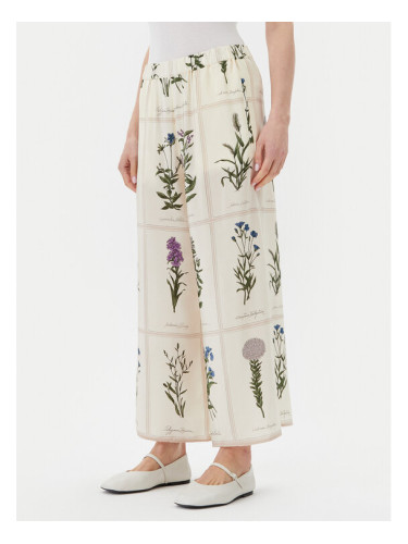 Weekend Max Mara Панталони тип кюлоти Lory 2515131012 Екрю Relaxed Fit