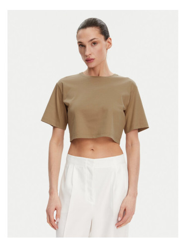 Max Mara Leisure Тишърт 2516941098650 Кафяв Regular Fit