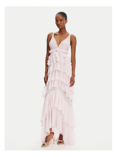 Elisabetta Franchi Коктейлна рокля AB-R42-52E2- Розов Regular Fit