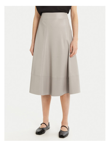 Max Mara Leisure Пола от имитация на кожа Marzia 2516771027 Сив Regular Fit