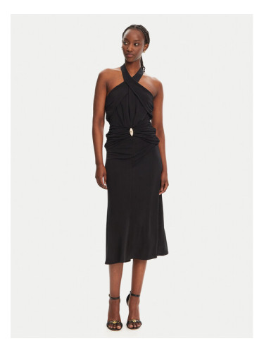 Elisabetta Franchi Коктейлна рокля AB-719-52E2-V560 Черен Regular Fit