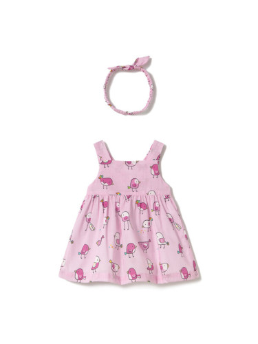 Mayoral Лятна рокля 1873 Розов Regular Fit