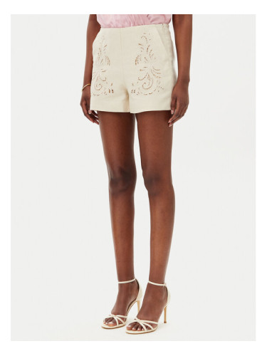 TWINSET Шорти от плат 251TP2162 Бежов Regular Fit