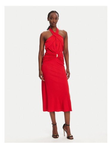 Elisabetta Franchi Коктейлна рокля AB71952E2 CG5 Червен Regular Fit