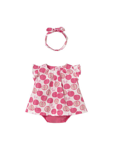 Mayoral Ежедневна рокля 1260 Розов Regular Fit