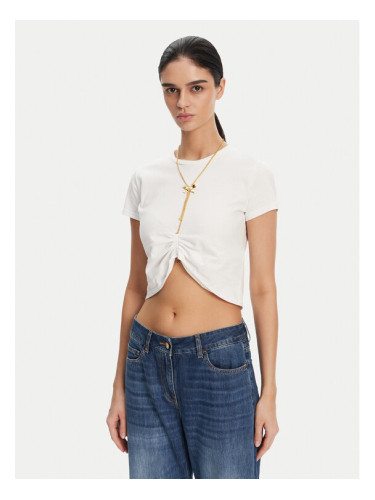Elisabetta Franchi Тишърт MA-006-51E2 Бял Regular Fit