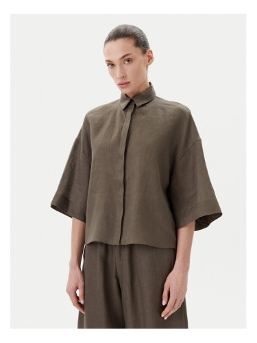 Max Mara Leisure Риза Mirano 2516111028 Зелен Relaxed Fit