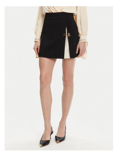 Elisabetta Franchi Мини пола GO-079-51E2 Черен Regular Fit