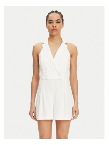 Patrizia Pepe Гащеризон 2T0088 A411 Бял Regular Fit