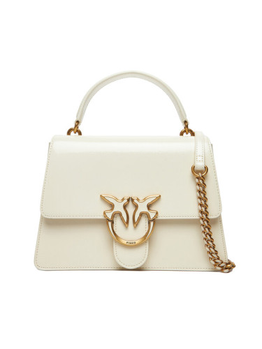 PINKO Дамска чанта Love One Top Handle Classic Light PE 25 PLTT 100066 A1UV Бял
