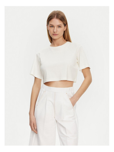 Max Mara Leisure Тишърт 2516941098650 Екрю Regular Fit