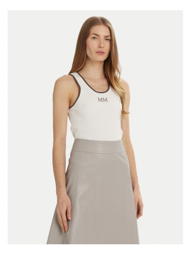 Max Mara Leisure топ Sax 2516941027 Бял Slim Fit