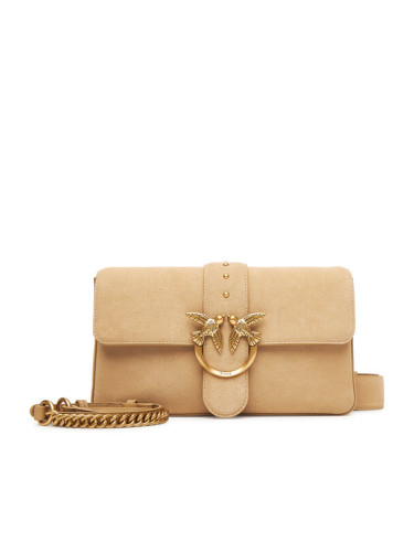 PINKO Дамска чанта Love One Classic Slouchy Fl PE 25 PLTT 104524 A2CC Бежов