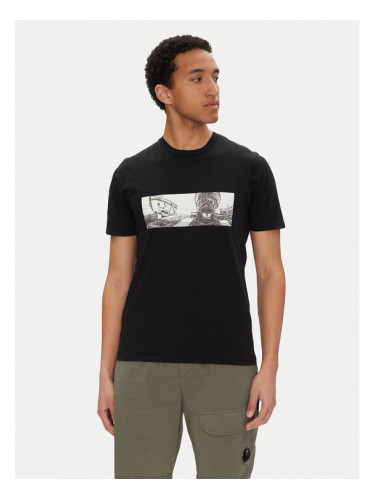 C.P. Company Тишърт 18CMTS319A005431G Черен Regular Fit