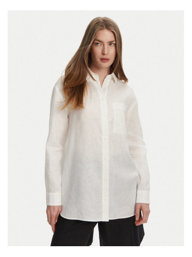 Max Mara Leisure Риза Noel 2516111018 Бял Regular Fit