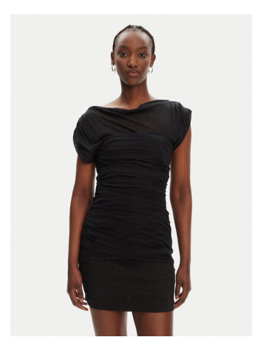 PINKO Коктейлна рокля Discoland 104872 A2GF Черен Slim Fit