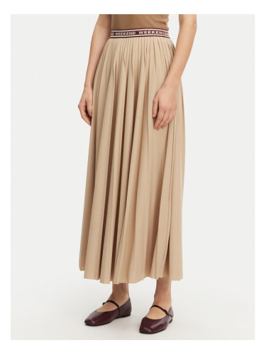 Weekend Max Mara Плисирана пола Bleu 2515771031 Бежов Regular Fit