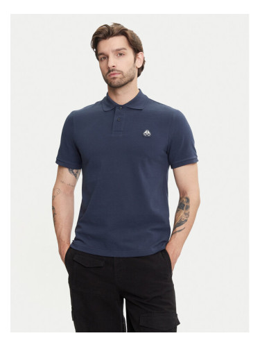 Moose Knuckles Тениска с яка и копчета Everett M34MT712 Тъмносин Slim Fit