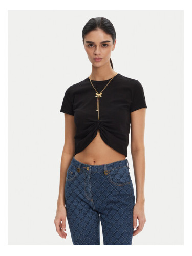 Elisabetta Franchi Тишърт MA-006-51E2 Черен Regular Fit