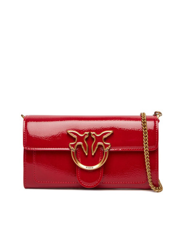 PINKO Дамска чанта Love One Wallet C PE25 PLTT 100062 A1UV Червен