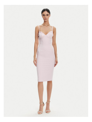 Elisabetta Franchi Коктейлна рокля AB-702-51E2 Виолетов Regular Fit