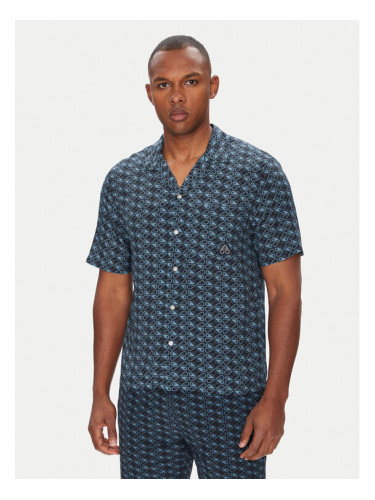 Moose Knuckles Риза The Bay M15MT709H Тъмносин Regular Fit