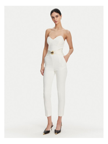 Elisabetta Franchi Гащеризон TU-039-51E2 Бял Regular Fit