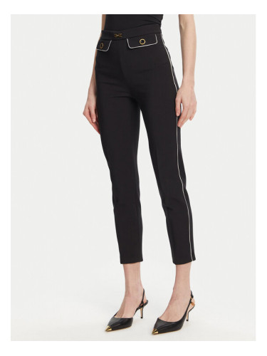 Elisabetta Franchi Текстилни панталони PA-T71-51E2 Черен Regular Fit