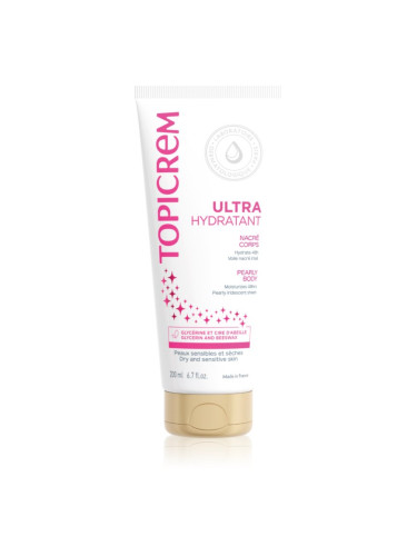 Topicrem UH BODY Ultra-Moisturizing Pearly Body лосион за тяло за чувствителна кожа перлен блясък 75 мл.