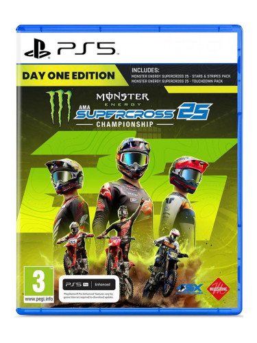 Игра Monster Energy Supercross 25 - Day 1 Edition за PlayStation 5