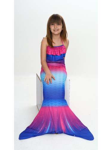 Детски бански тип русалка в преливащи цветове 432313