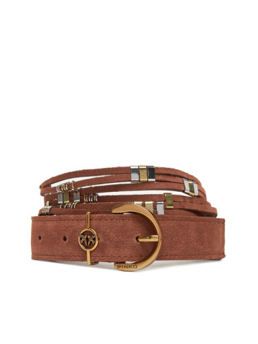 PINKO Дамски колан Promethea H3 20251 PLT01 104803 A2GK Кафяв