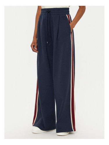 Weekend Max Mara Панталони тип палацо Marsala 2515781011 Тъмносин Wide Leg